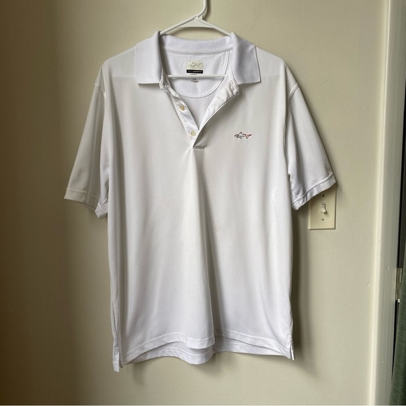 Greg Norman Men's White Polo Golf Shirt size L - Picture 1 of 7